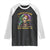 Louisiana Mardi Gras Raglan Shirt Cajun To The Bone Skeleton Jester Costume