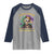 Louisiana Mardi Gras Raglan Shirt Cajun To The Bone Skeleton Jester Costume