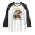 Louisiana Mardi Gras Raglan Shirt Cajun To The Bone Skeleton Jester Costume