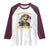 Louisiana Mardi Gras Raglan Shirt Cajun To The Bone Skeleton Jester Costume