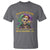 Louisiana Mardi Gras T Shirt Cajun To The Bone Skeleton Jester Costume