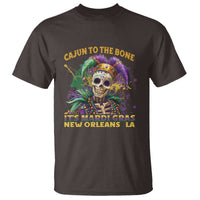 Louisiana Mardi Gras T Shirt Cajun To The Bone Skeleton Jester Costume