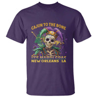 Louisiana Mardi Gras T Shirt Cajun To The Bone Skeleton Jester Costume