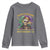 Louisiana Mardi Gras Youth Sweatshirt Cajun To The Bone Skeleton Jester Costume