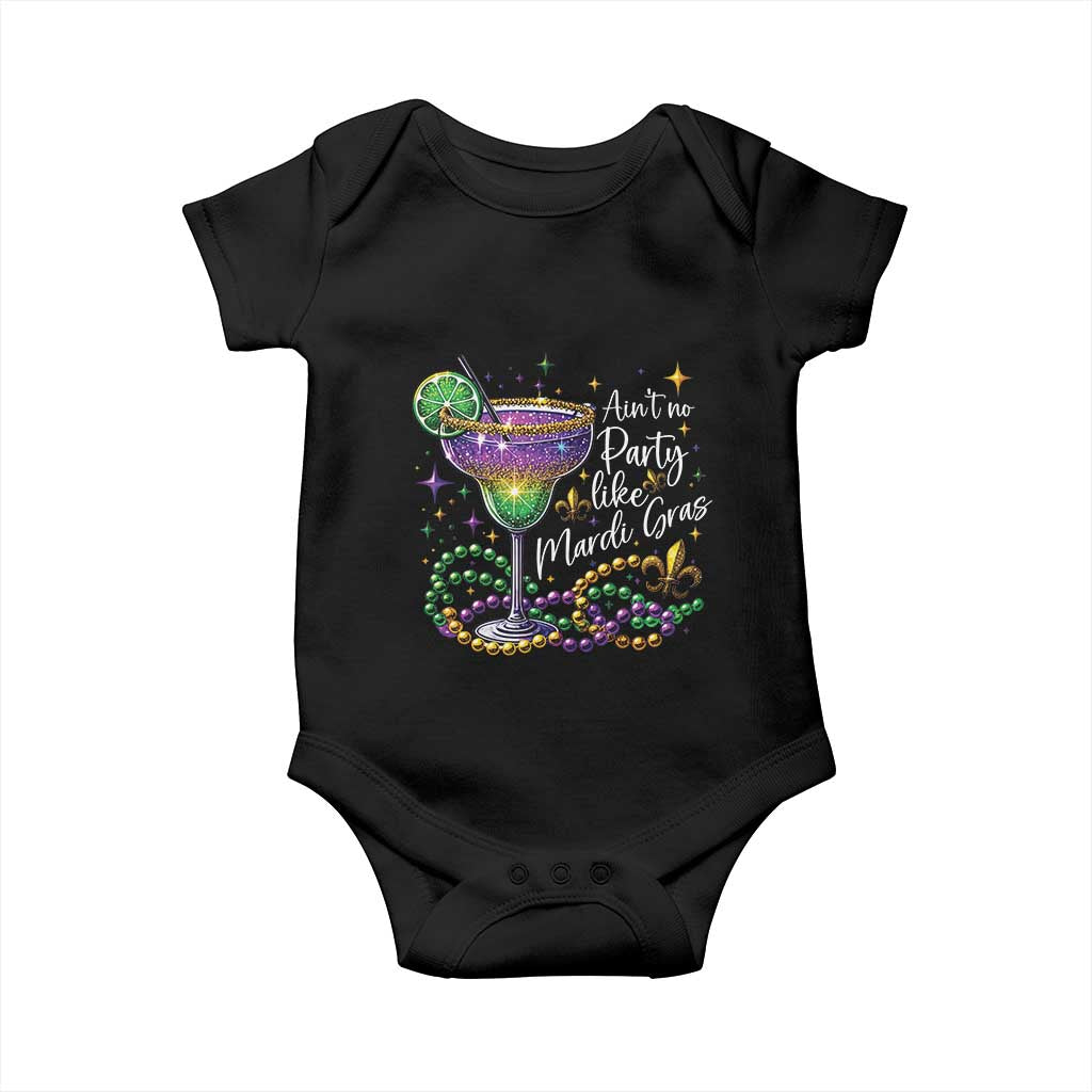 Ain't No Party Like Mardi Gras Baby Onesie Fat Tuesday Louisiana Drinking Team