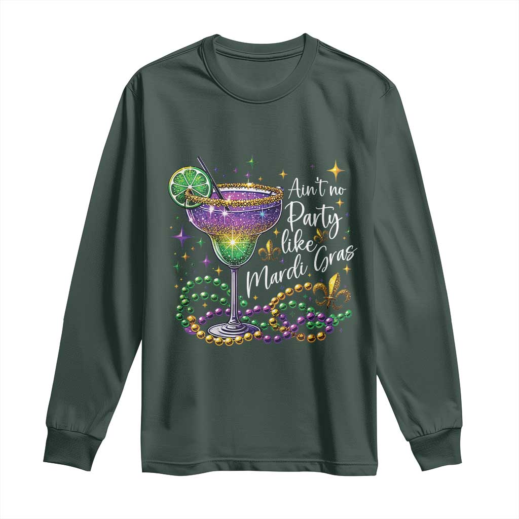 Ain't No Party Like Mardi Gras Long Sleeve Shirt Fat Tuesday Louisiana Drinking Team