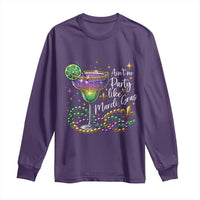 Ain't No Party Like Mardi Gras Long Sleeve Shirt Fat Tuesday Louisiana Drinking Team