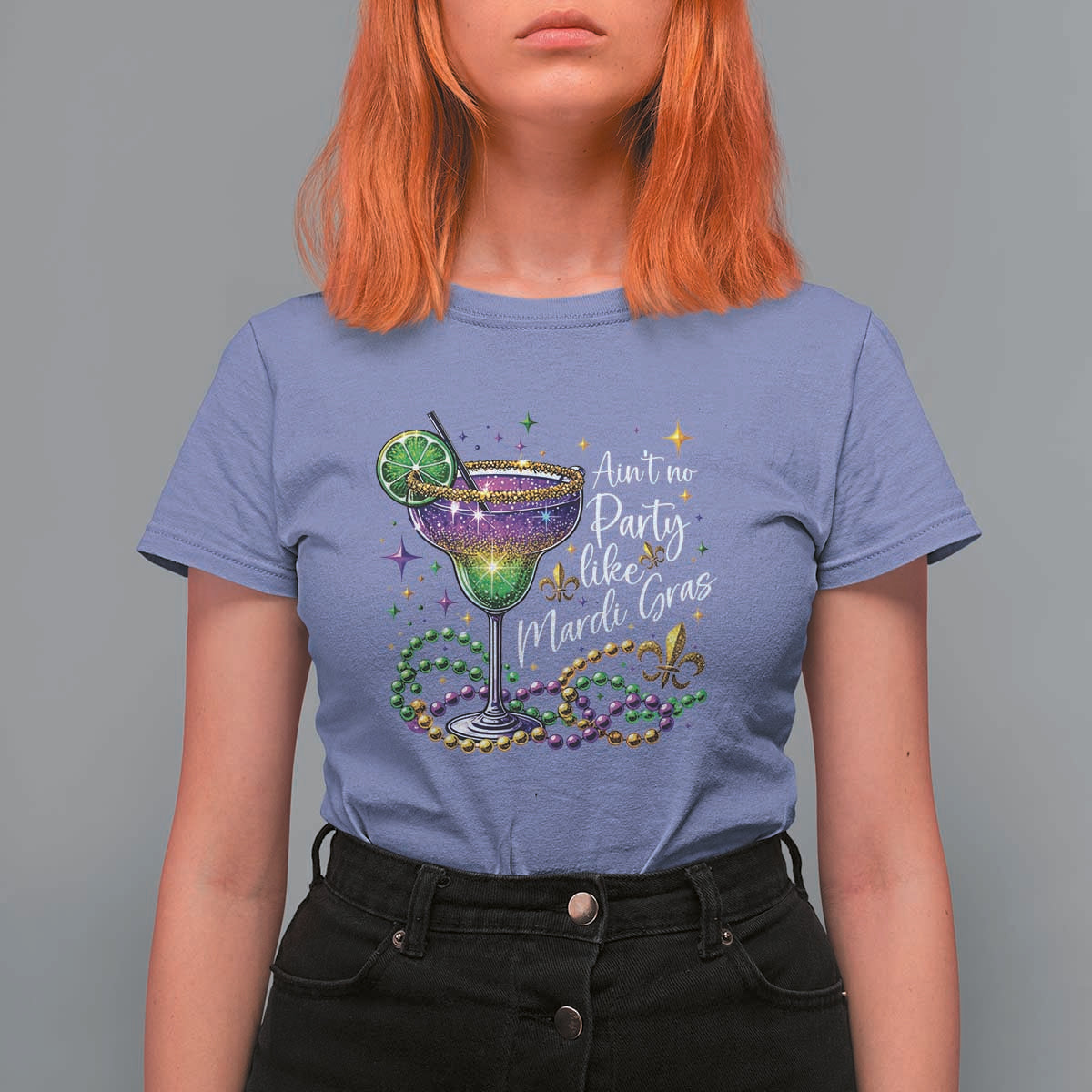 Ain't No Party Like Mardi Gras T Shirt For Women Fat Tuesday Louisiana Drinking Team