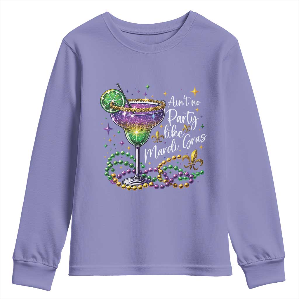 Ain't No Party Like Mardi Gras Youth Sweatshirt Fat Tuesday Louisiana Drinking Team