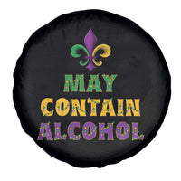 Funny Mardi Gras Party Spare Tire Cover May Contain Alcohol Drinking Team