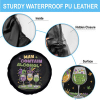 Funny Mardi Gras Drinking Team Spare Tire Cover May Contain Alcohol Fat Tuesday Party