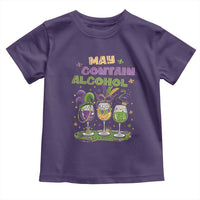 Funny Mardi Gras Drinking Team Toddler T Shirt May Contain Alcohol Fat Tuesday Party