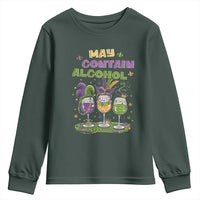 Funny Mardi Gras Drinking Team Youth Sweatshirt May Contain Alcohol Fat Tuesday Party