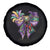Coquette Bow Mardi Gras Spare Tire Cover New Orleans Carnival Beads Mask Crawfish