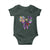 Coquette Bow Mardi Gras Baby Onesie New Orleans Carnival Beads Mask Crawfish