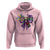 Coquette Bow Mardi Gras Hoodie New Orleans Carnival Beads Mask Crawfish