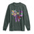 Coquette Bow Mardi Gras Long Sleeve Shirt New Orleans Carnival Beads Mask Crawfish