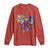 Coquette Bow Mardi Gras Long Sleeve Shirt New Orleans Carnival Beads Mask Crawfish