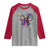 Coquette Bow Mardi Gras Raglan Shirt New Orleans Carnival Beads Mask Crawfish