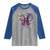Coquette Bow Mardi Gras Raglan Shirt New Orleans Carnival Beads Mask Crawfish