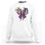 Coquette Bow Mardi Gras Sweatshirt New Orleans Carnival Beads Mask Crawfish