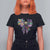 Coquette Bow Mardi Gras T Shirt For Women New Orleans Carnival Beads Mask Crawfish