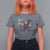Coquette Bow Mardi Gras T Shirt For Women New Orleans Carnival Beads Mask Crawfish