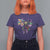 Coquette Bow Mardi Gras T Shirt For Women New Orleans Carnival Beads Mask Crawfish