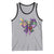 Coquette Bow Mardi Gras Tank Top New Orleans Carnival Beads Mask Crawfish