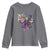 Coquette Bow Mardi Gras Youth Sweatshirt New Orleans Carnival Beads Mask Crawfish