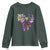 Coquette Bow Mardi Gras Youth Sweatshirt New Orleans Carnival Beads Mask Crawfish