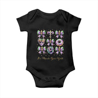 Coquette Bow Mardi Gras Baby Onesie It's Mardi Gras Y'all Fleur De Lis Mask