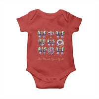 Coquette Bow Mardi Gras Baby Onesie It's Mardi Gras Y'all Fleur De Lis Mask