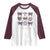 Coquette Bow Mardi Gras Raglan Shirt It's Mardi Gras Y'all Fleur De Lis Mask