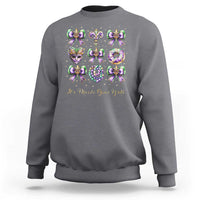 Coquette Bow Mardi Gras Sweatshirt It's Mardi Gras Y'all Fleur De Lis Mask