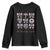 Coquette Bow Mardi Gras Youth Sweatshirt It's Mardi Gras Y'all Fleur De Lis Mask