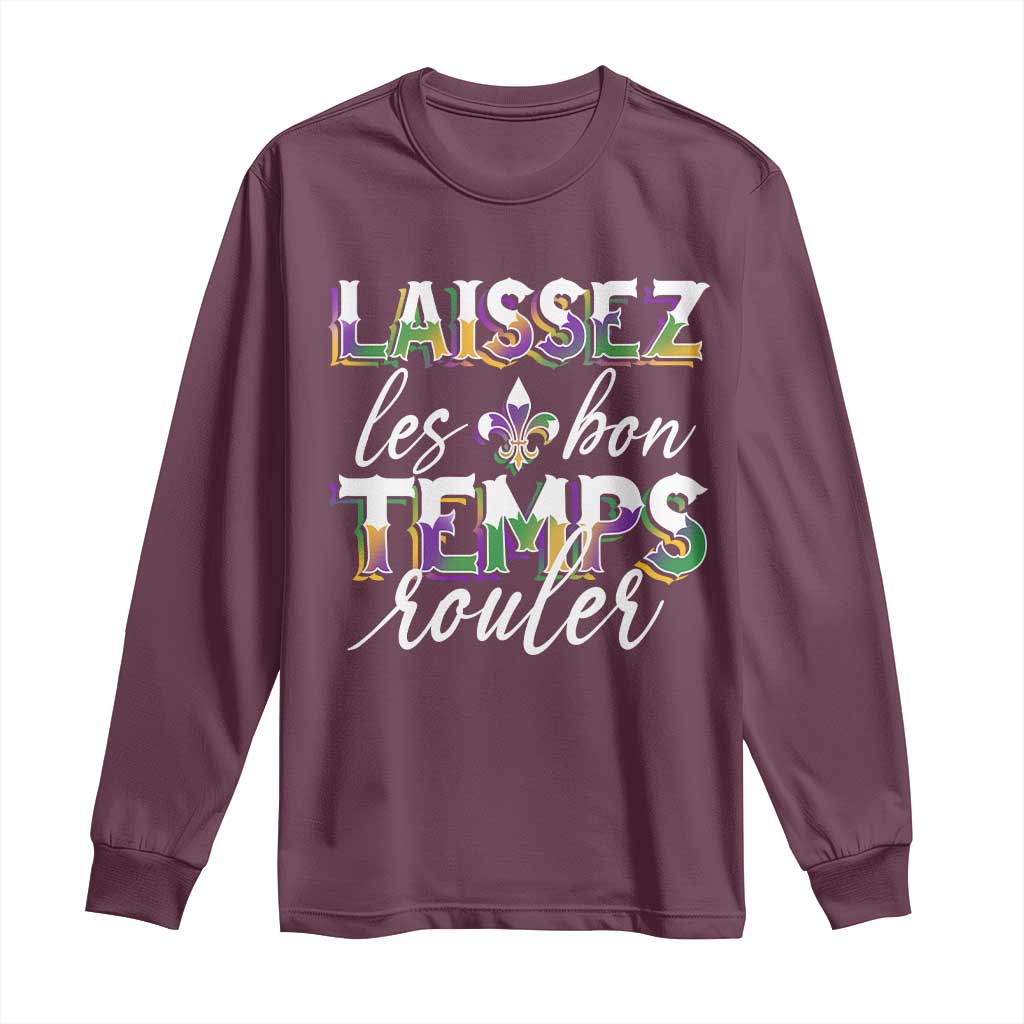 Mardi Gras Long Sleeve Shirt Laissez Les Bon Temps Rouler