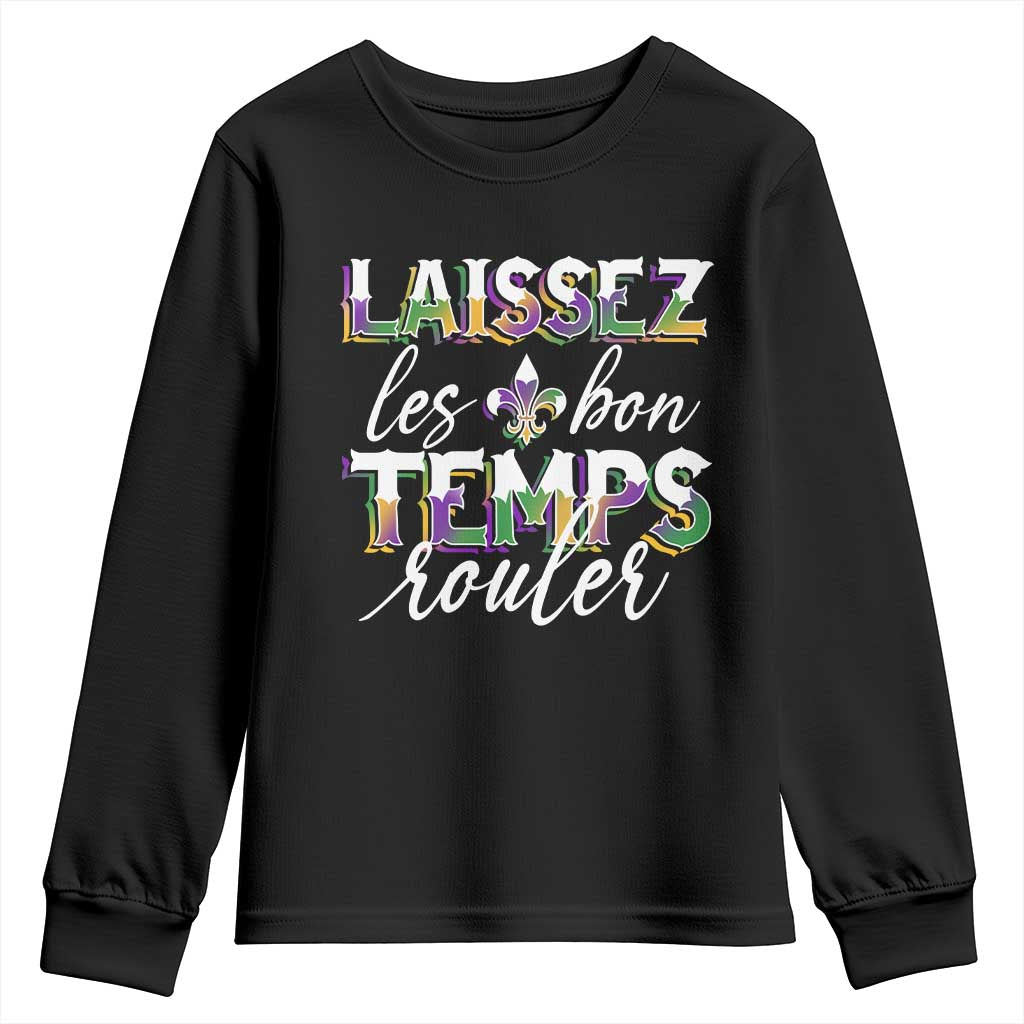 Mardi Gras Youth Sweatshirt Laissez Les Bon Temps Rouler