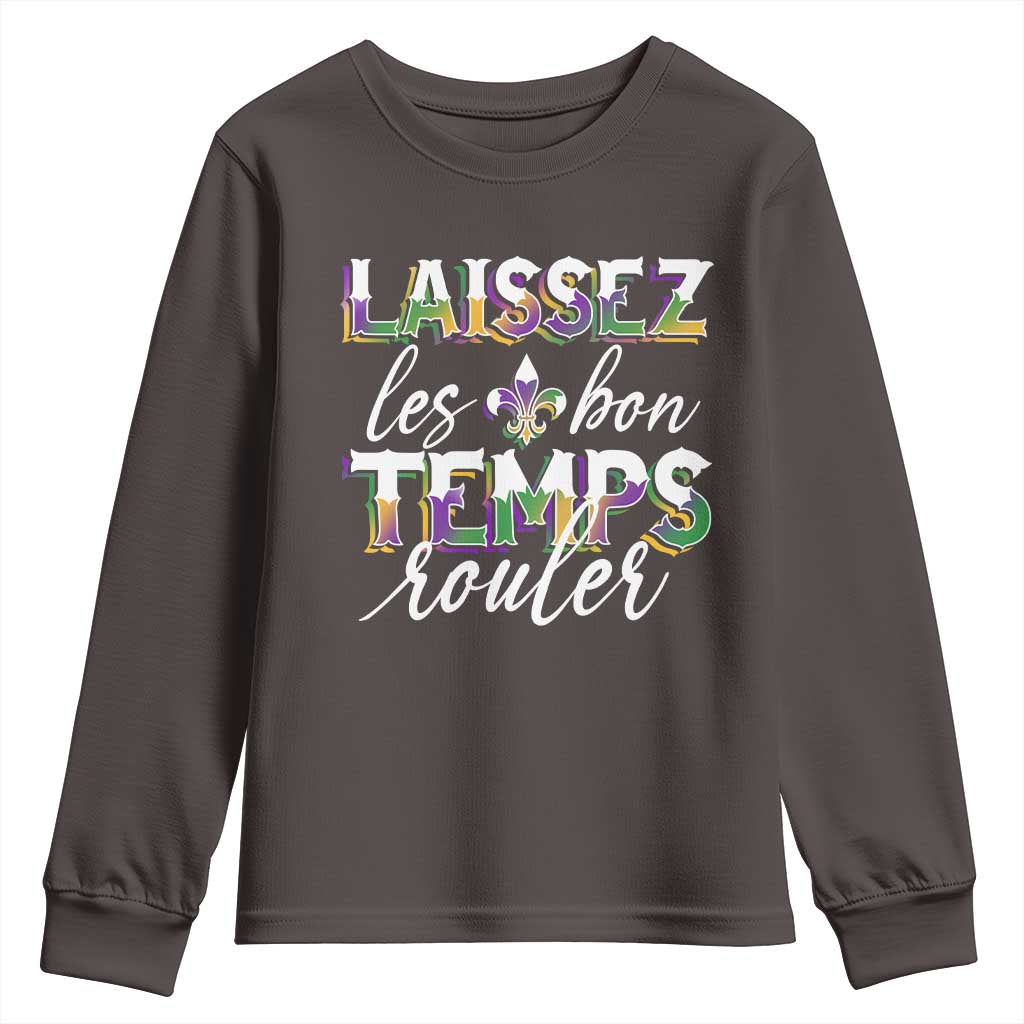 Mardi Gras Youth Sweatshirt Laissez Les Bon Temps Rouler