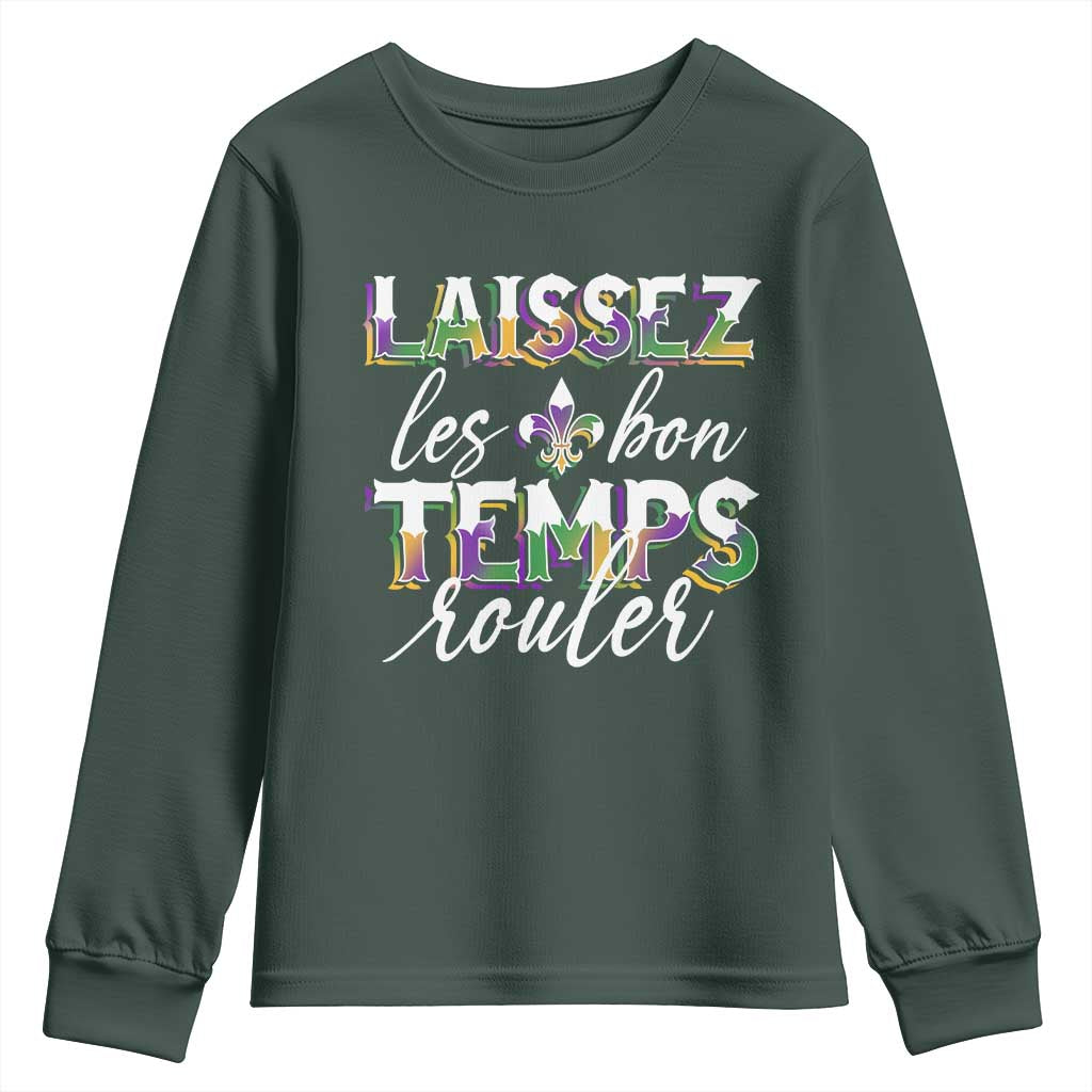 Mardi Gras Youth Sweatshirt Laissez Les Bon Temps Rouler