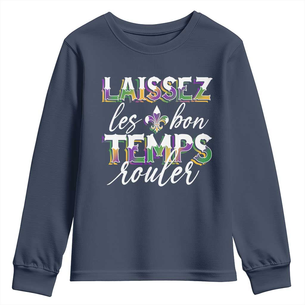 Mardi Gras Youth Sweatshirt Laissez Les Bon Temps Rouler