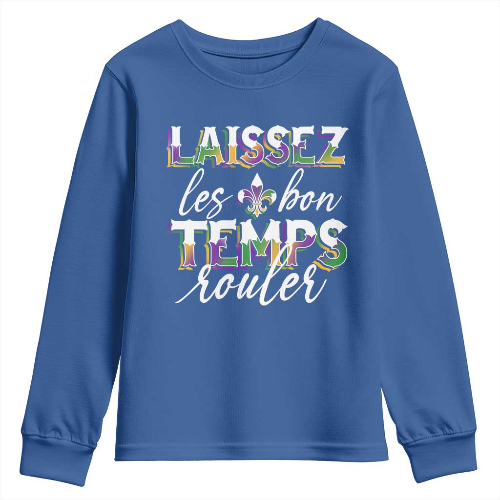 Mardi Gras Youth Sweatshirt Laissez Les Bon Temps Rouler