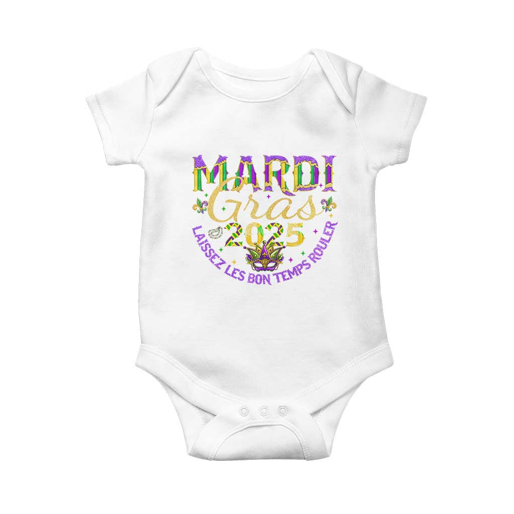 Mardi Gras 2025 Baby Onesie Laissez Les Bon Temps Rouler