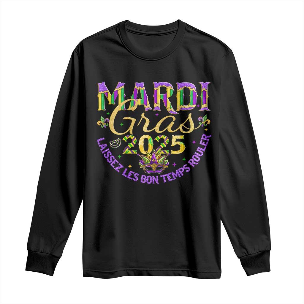 Mardi Gras 2025 Long Sleeve Shirt Laissez Les Bon Temps Rouler