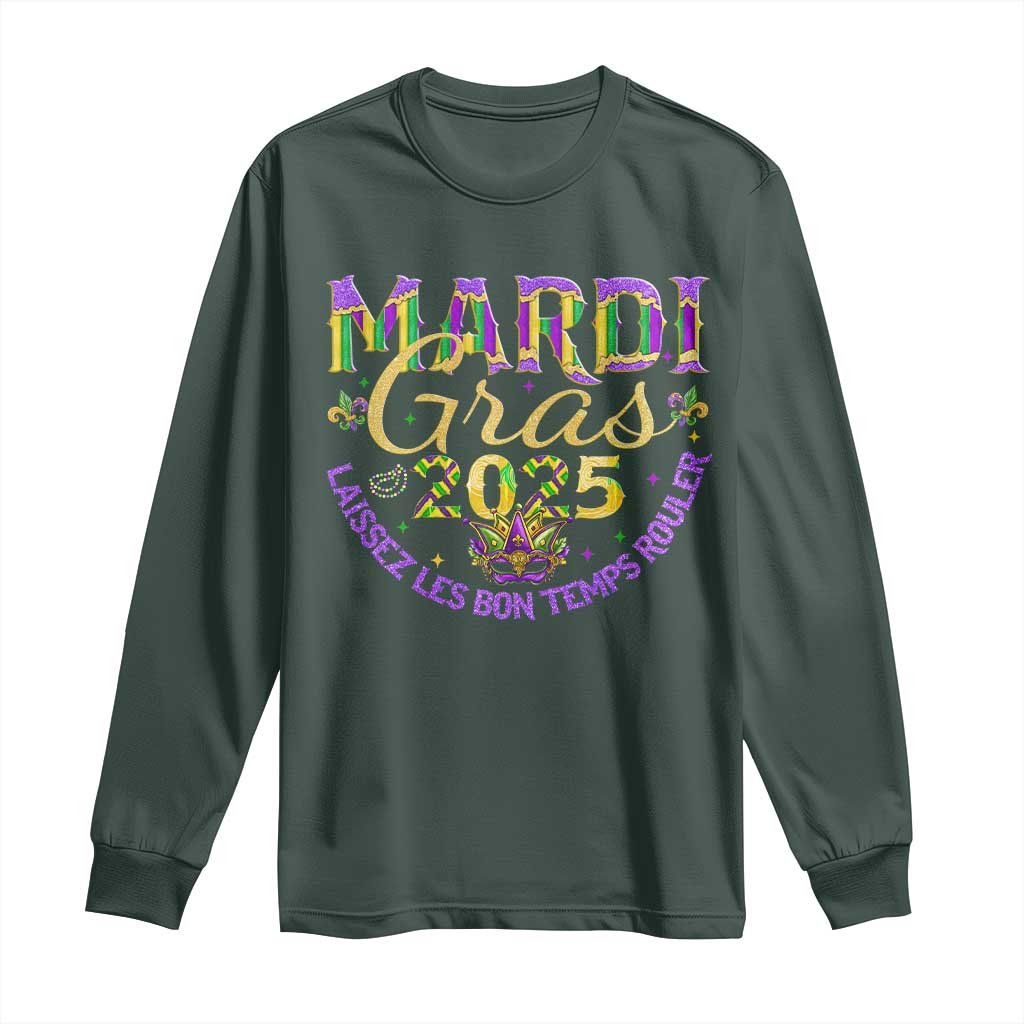 Mardi Gras 2025 Long Sleeve Shirt Laissez Les Bon Temps Rouler