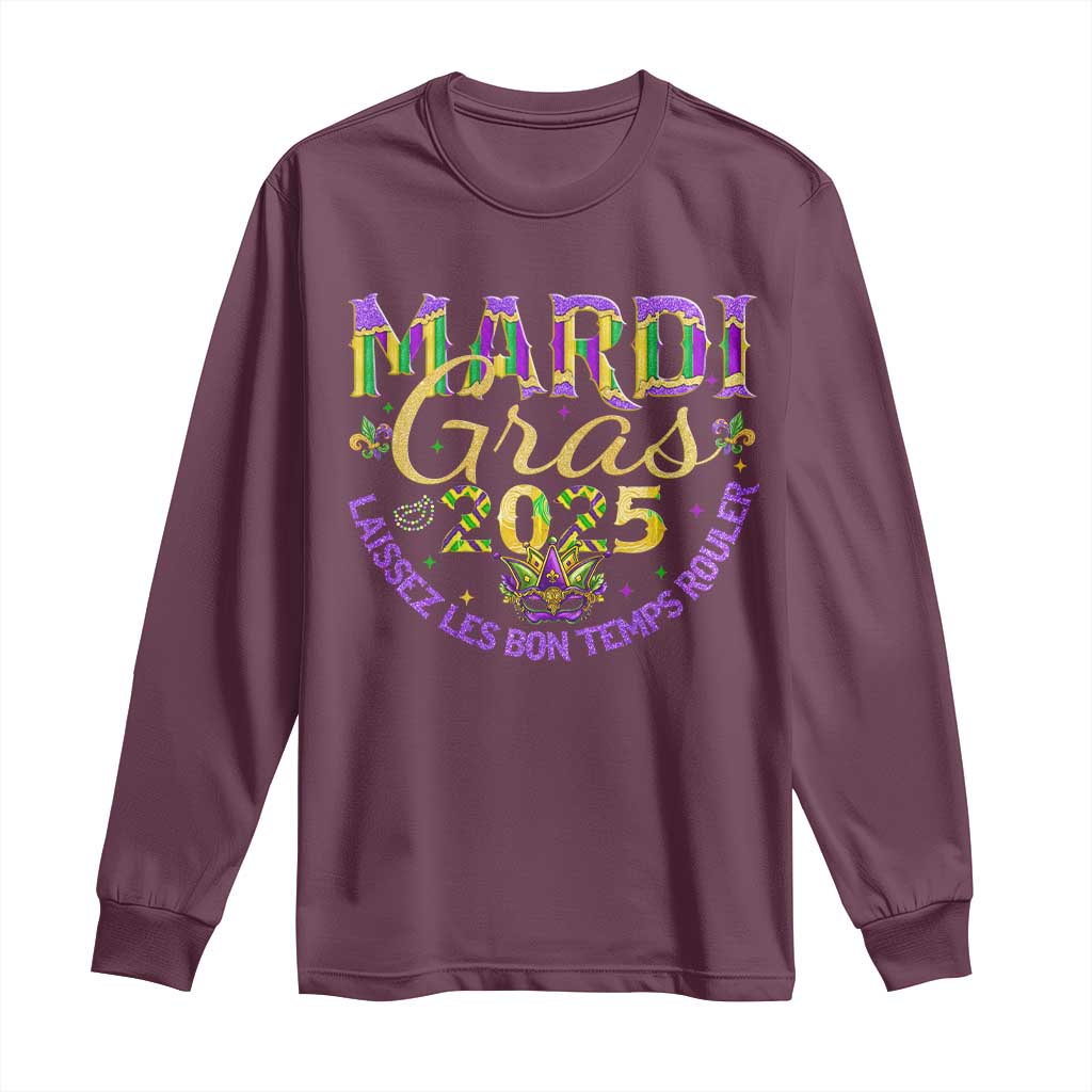 Mardi Gras 2025 Long Sleeve Shirt Laissez Les Bon Temps Rouler