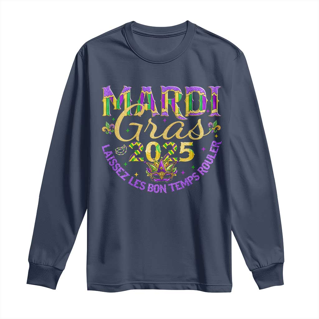 Mardi Gras 2025 Long Sleeve Shirt Laissez Les Bon Temps Rouler