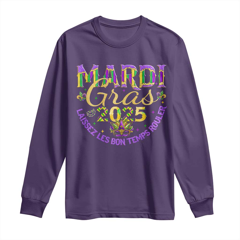 Mardi Gras 2025 Long Sleeve Shirt Laissez Les Bon Temps Rouler