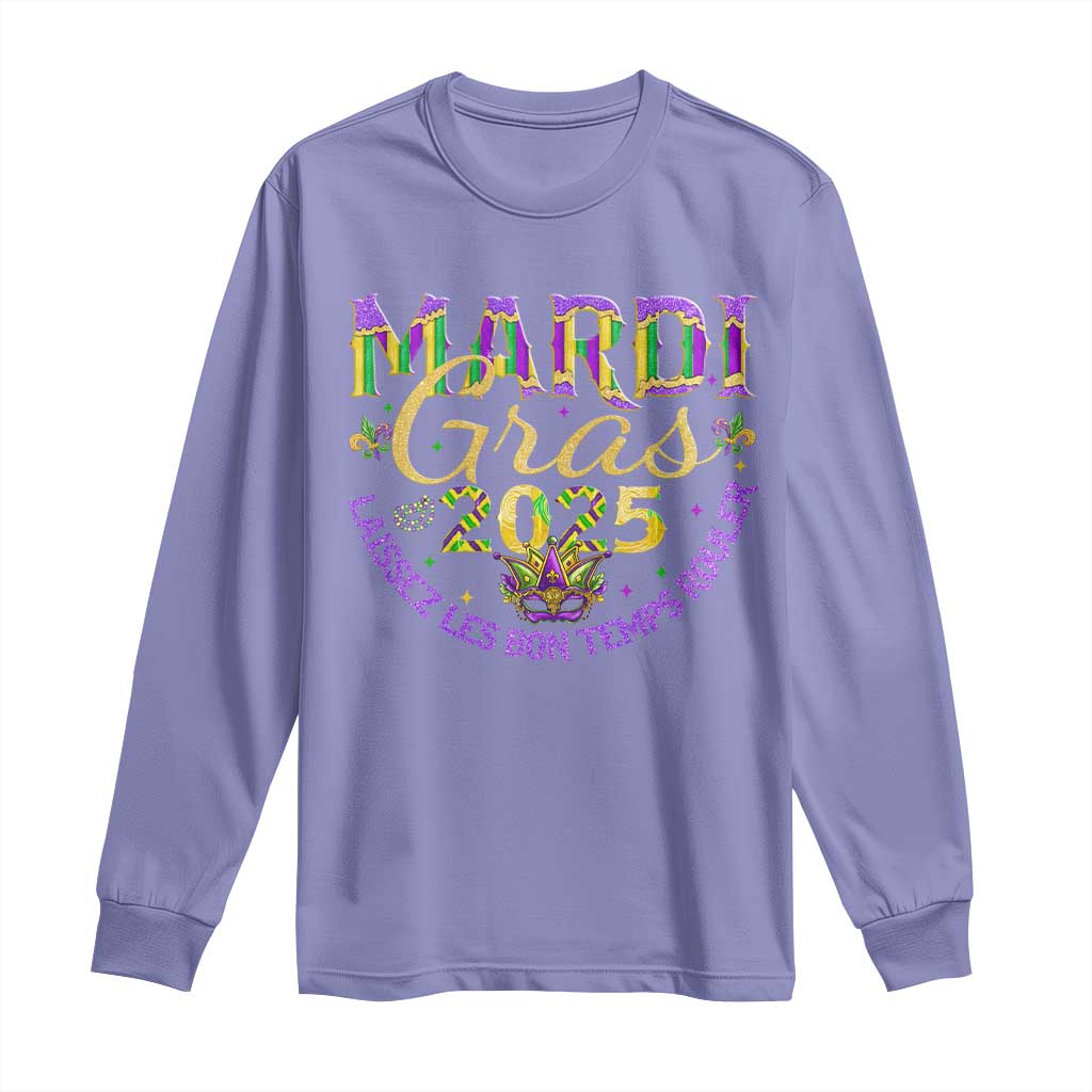 Mardi Gras 2025 Long Sleeve Shirt Laissez Les Bon Temps Rouler