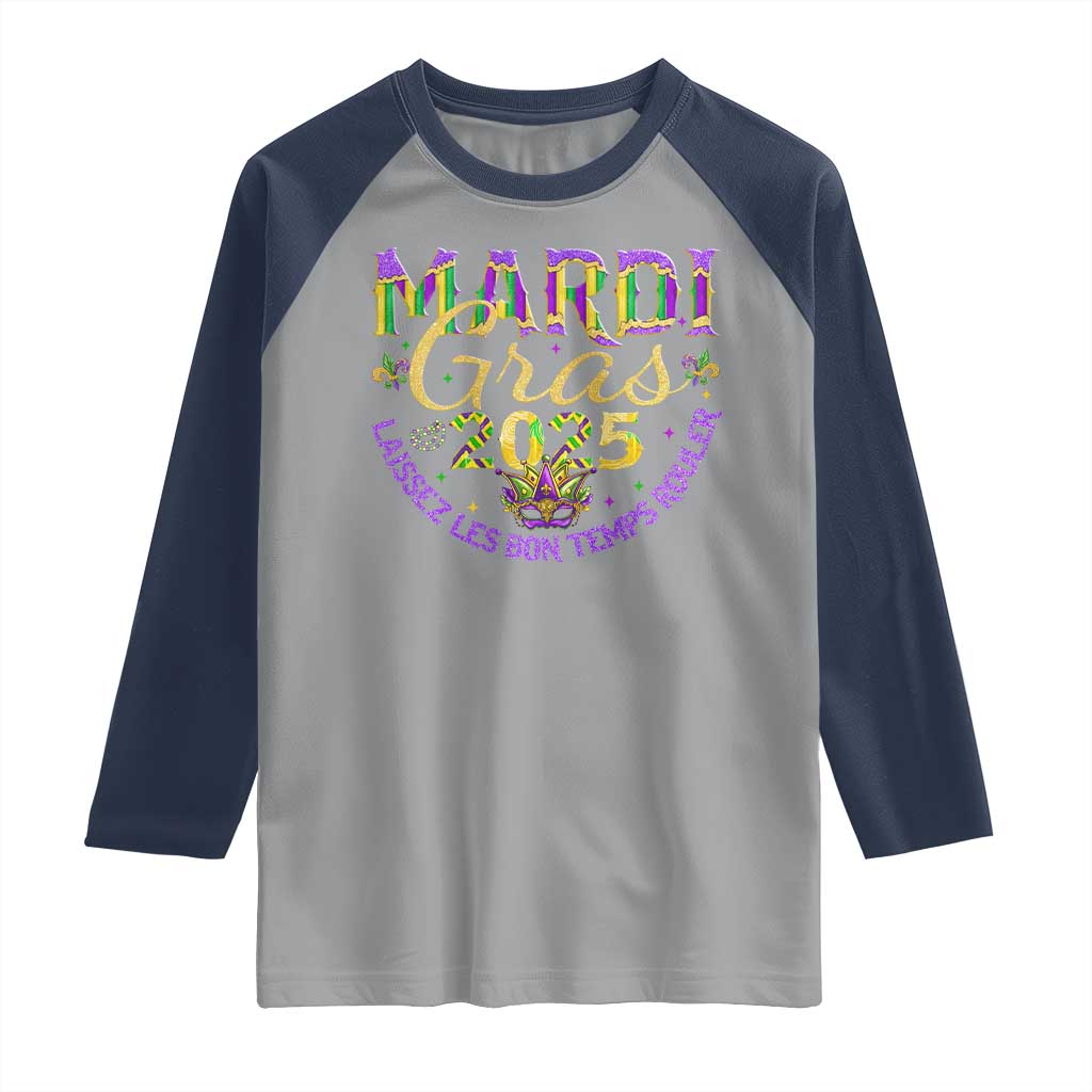 Mardi Gras 2025 Raglan Shirt Laissez Les Bon Temps Rouler